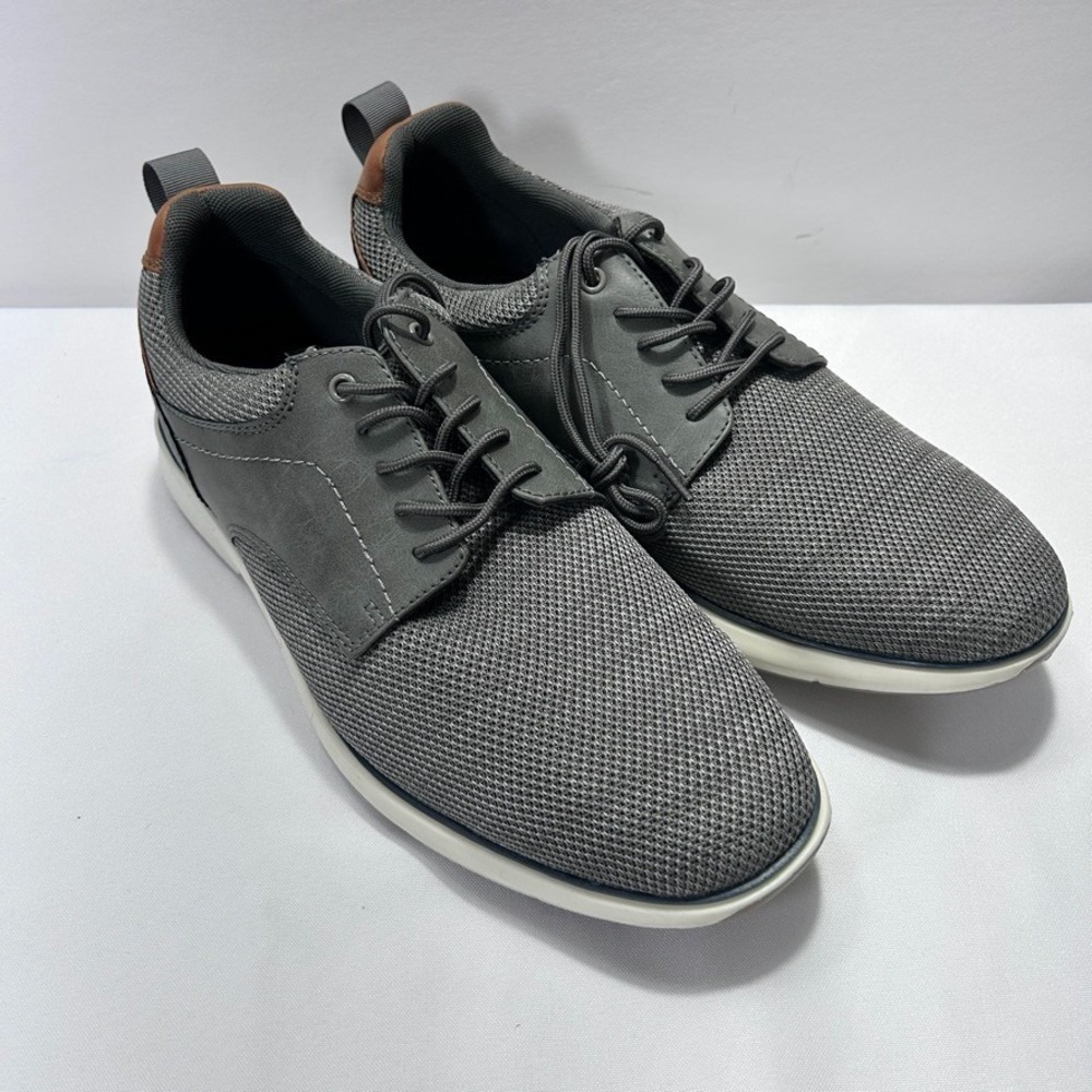 Alfani Men's Xavier Knit Modern Sneaker Grey US 11M